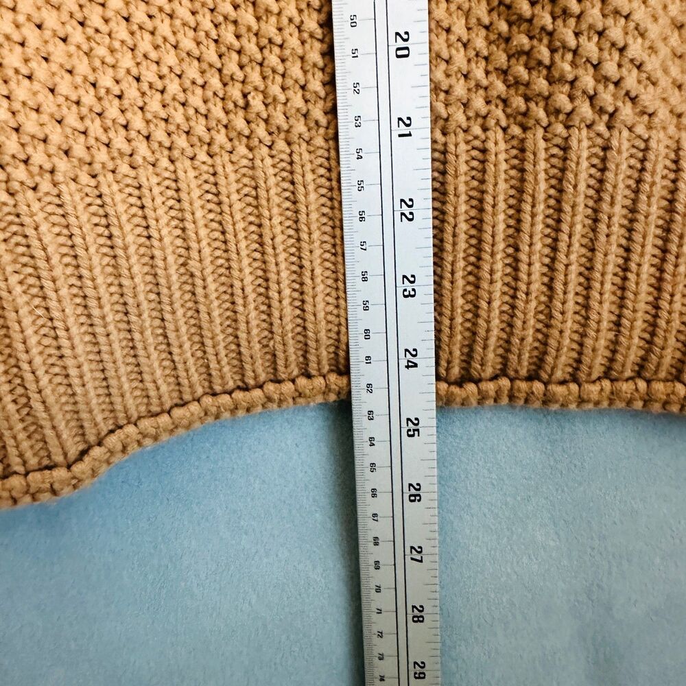 oversized chunky knit colorblock sweater mock neck neutral cozy boho pullover - Picture 8 of 9